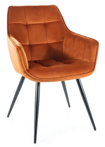 Krzesło tapicerowane Lilia Velvet cynamon Bluvel 4215