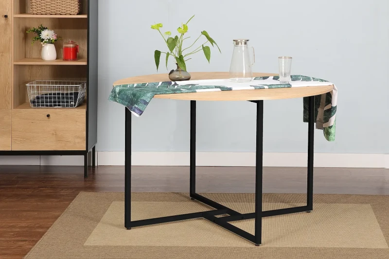 Stół Alto 120 cm dąb/czarny