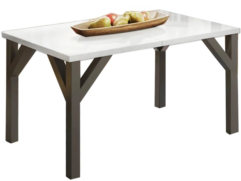 Stół Baltika rozkładany 130-185 biały połysk