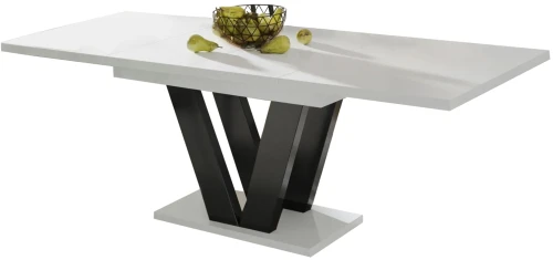 Stół Lara rozkładany 130-210 biały połysk
