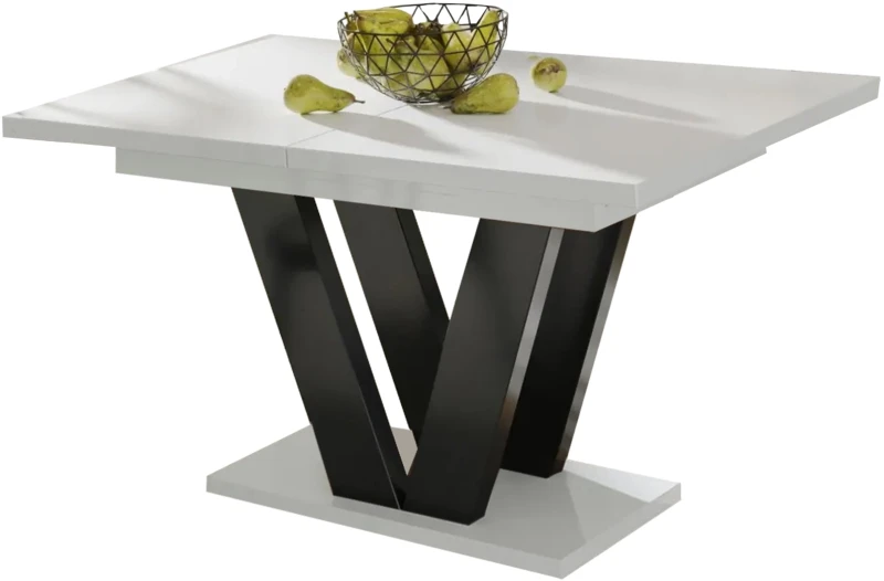 Stół Lara rozkładany 130-210 biały połysk