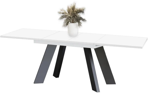Stół Como rozkładany 130-210 biały połysk