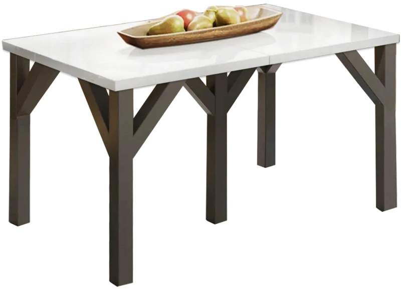 Stół Dunaj rozkładany 130-295 biały połysk