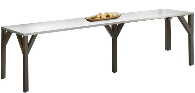 Stół Dunaj rozkładany 130-295 biały połysk