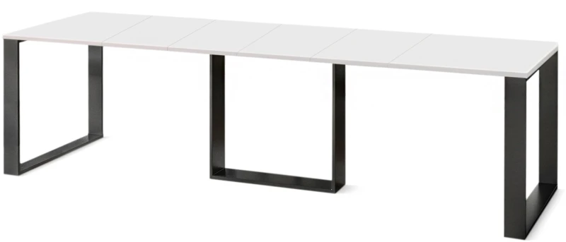 Stół Borys rozkładany 130-290 biały połysk