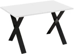 Stół X rozkładany 130-210 biały połysk