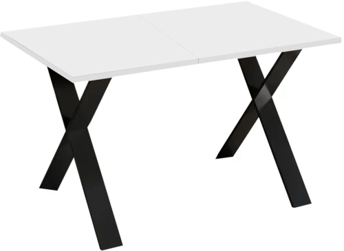Stół X rozkładany 130-210 biały połysk