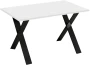Stół X rozkładany 130-210 biały połysk