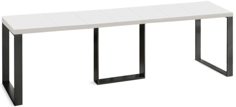 Stół Borys Max rozkładany 130-330 biały połysk