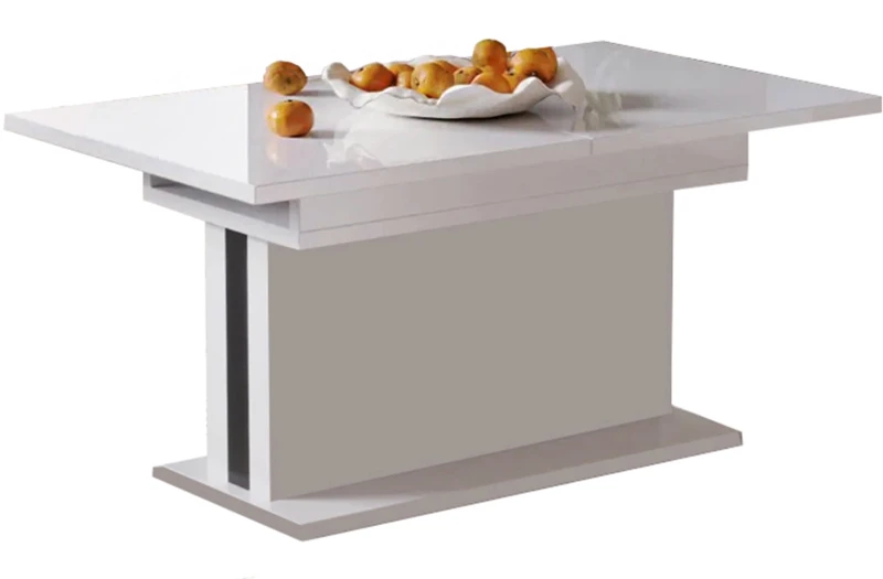 Ławostół Solaris rozkładany 110-170 biały połysk