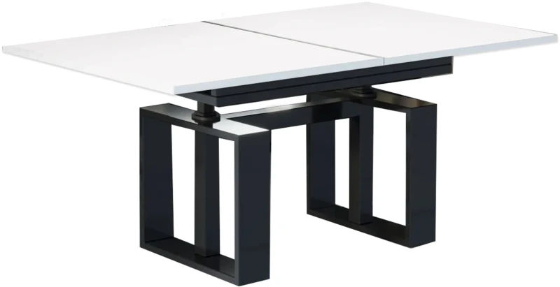 Ławostół Empoli rozkładany 110-170 biały połysk