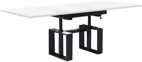 Ławostół Empoli rozkładany 110-170 biały połysk