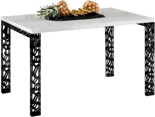 Stół Matio rozkładany 80-170 biały połysk