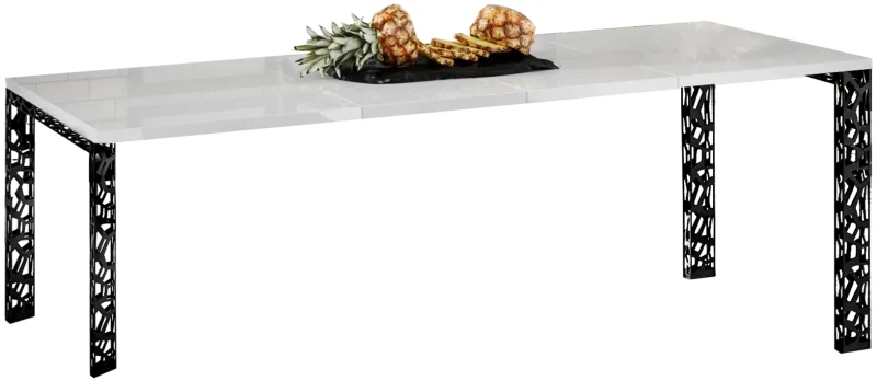 Stół Matio rozkładany 80-170 biały połysk