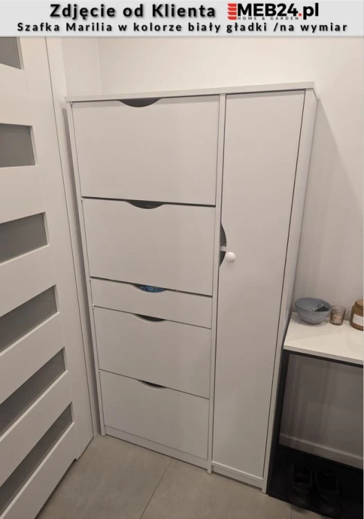 Szafka na buty Marilia do przedpokoju - zdjęcie od klienta (szafka personalizowana)