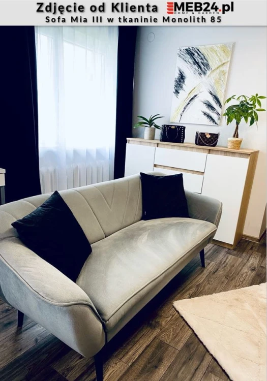 Sofa Mia III w stylu skandynawskim - zdjęcie od klienta