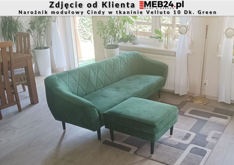 Narożnik modułowy Cindy w stylu skandynawskim - zdjęcie od klienta