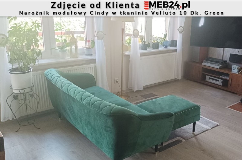 Narożnik modułowy Cindy w stylu skandynawskim - zdjęcie od klienta