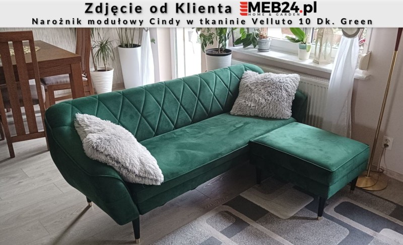 Narożnik modułowy Cindy w stylu skandynawskim - zdjęcie od klienta