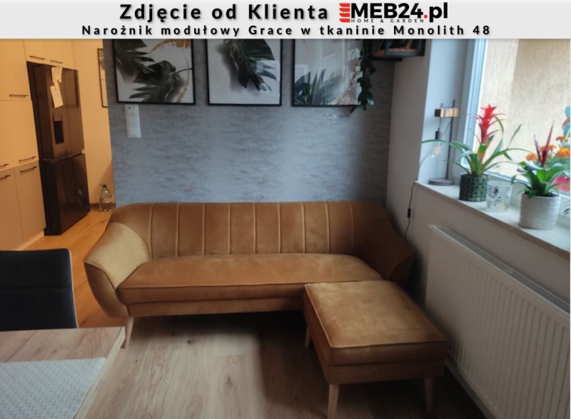 Narożnik modułowy Grace w stylu skandynawskim - zdjęcie od klienta