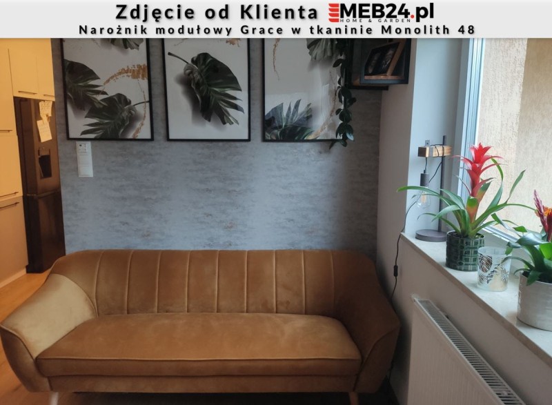 Narożnik modułowy Grace w stylu skandynawskim - zdjęcie od klienta