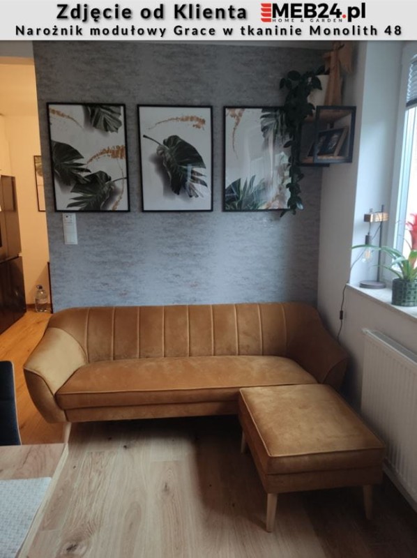 Narożnik modułowy Grace w stylu skandynawskim - zdjęcie od klienta