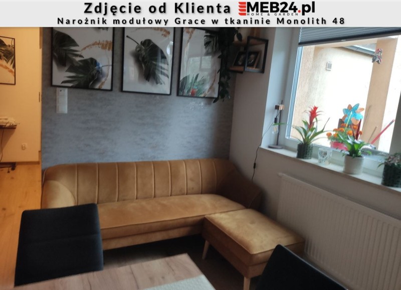 Narożnik modułowy Grace w stylu skandynawskim - zdjęcie od klienta