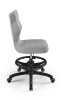 Krzesło dziecięce Petit z podnóżkiem wzrost 146 -176,5 cm velvet podstawa czarna