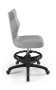 Krzesło dziecięce Petit z podnóżkiem wzrost 146 -176,5 cm velvet podstawa czarna