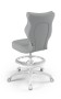 Krzesło dziecięce Petit z podnóżkiem wzrost 159 -188 cm velvet podstawa biała