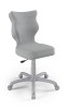 Krzesło dziecięce Petit wzrost 159 -188 cm velvet podstawa szara VT03
