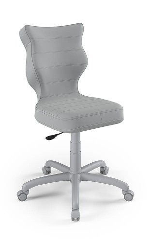 Krzesło dziecięce Petit wzrost 159 -188 cm velvet podstawa szara VT03