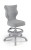 Krzesło dziecięce Petit z podnóżkiem wzrost 159 -188 cm velvet podstawa szara VT03