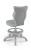 Krzesło dziecięce Petit z podnóżkiem wzrost 159 -188 cm velvet podstawa szara