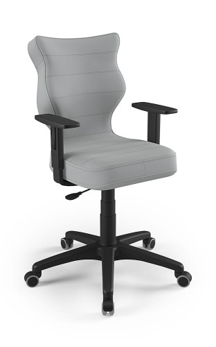 Krzesło młodzieżowe Duo wzrost 146 -176 cm velvet podstawa czarna VT03