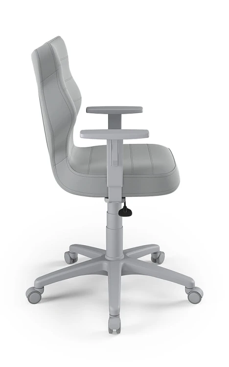 Krzesło młodzieżowe Duo wzrost 146 -176 cm velvet podstawa szara