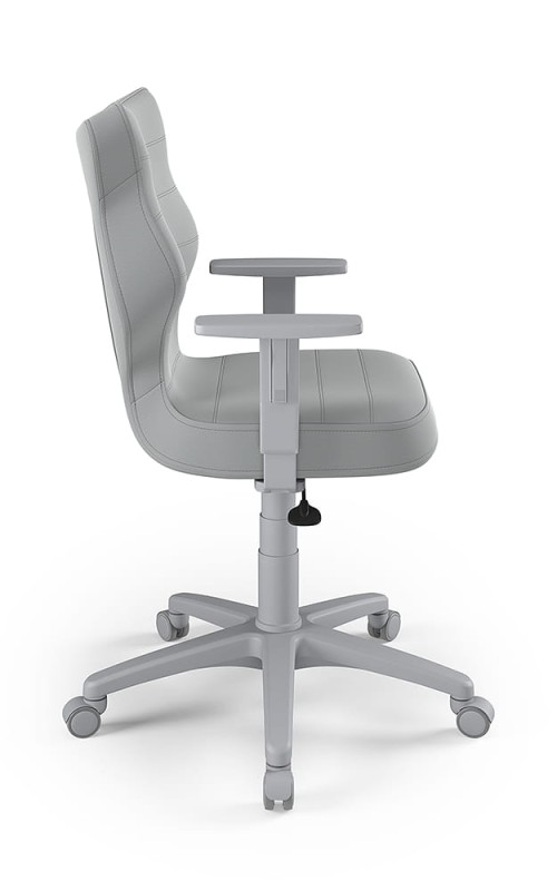 Krzesło młodzieżowe Duo wzrost 146 -176 cm velvet podstawa szara