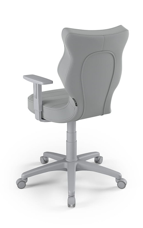 Krzesło młodzieżowe Duo wzrost 146 -176 cm velvet podstawa szara