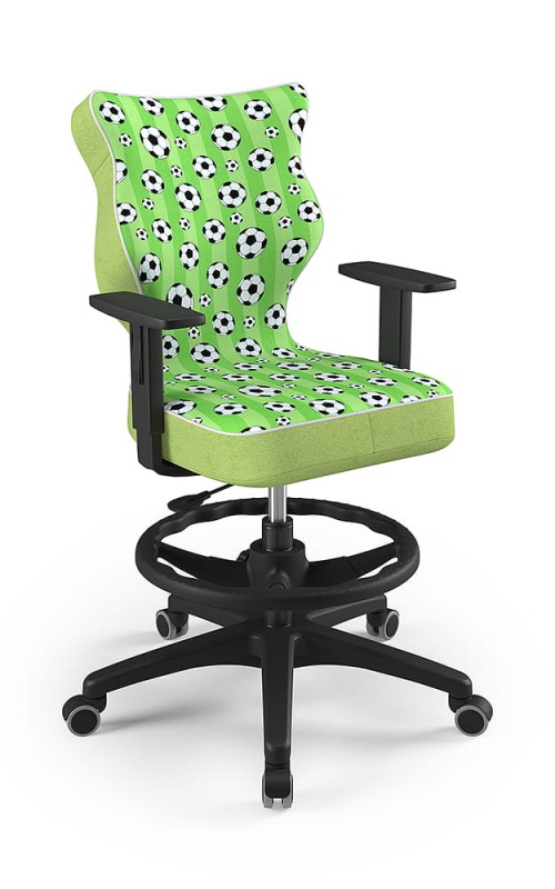 Krzesło młodzieżowe Duo z podnóżkiem wzrost 146 -176 cm Storia podstawa czarna ST29