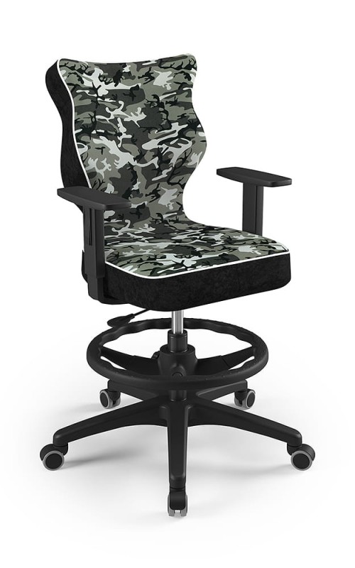 Krzesło młodzieżowe Duo z podnóżkiem wzrost 146 -176 cm Storia podstawa czarna ST33