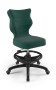 Krzesło dziecięce Petit z podnóżkiem wzrost 146 -176,5 cm velvet podstawa czarna VT05