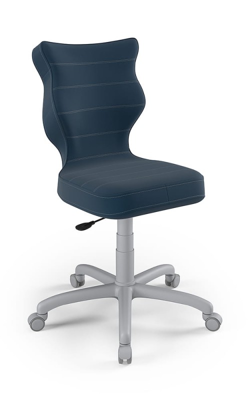 Krzesło dziecięce Petit wzrost 159 -188 cm velvet podstawa szara VT24