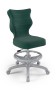 Krzesło dziecięce Petit z podnóżkiem wzrost 159 -188 cm velvet podstawa szara VT05