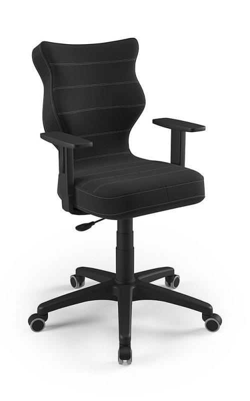 Krzesło młodzieżowe Duo wzrost 146 -176 cm velvet podstawa czarna VT17