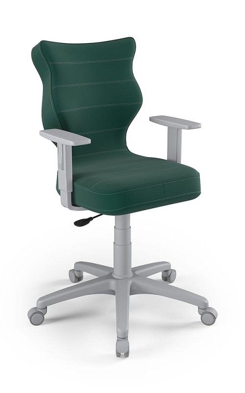 Krzesło młodzieżowe Duo wzrost 146 -176 cm velvet podstawa szara VT05