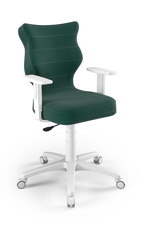Krzesło młodzieżowe Duo wzrost 159-188 velvet podstawa biała VT05