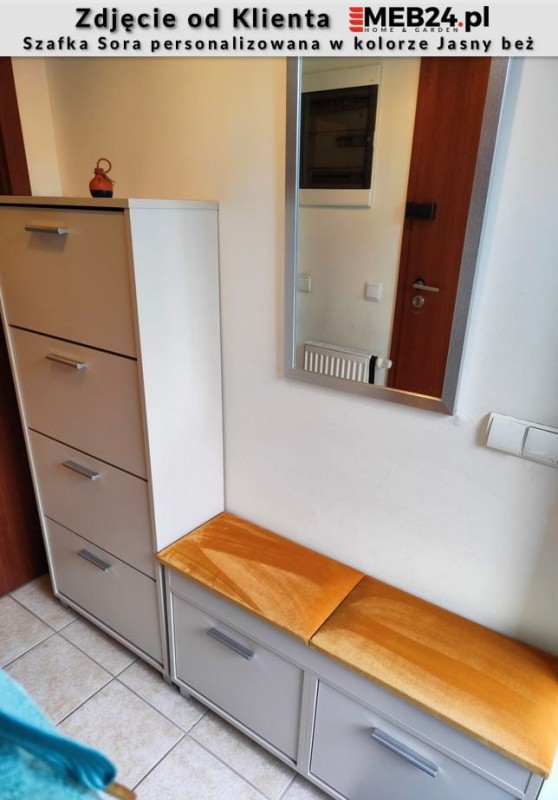 Szafka na buty Sora z siedziskiem - zdjęcie od klienta