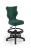 Krzesło dziecięce Petit z podnóżkiem wzrost 133-159 cm tkanina velvet podstawa czarna VT05