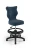 Krzesło dziecięce Petit z podnóżkiem wzrost 133-159 cm tkanina velvet podstawa czarna VT24