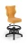 Krzesło dziecięce Petit z podnóżkiem wzrost 133-159 cm tkanina velvet podstawa czarna VT35